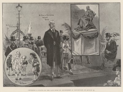 Unveiling a Statue of the late Duke of Devonshire at Eastbourne on 17 August by Ralph Cleaver